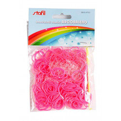Gumičky na náramky 300ks ružové