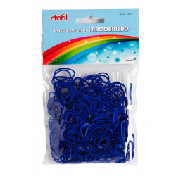 Gumičky na náramky 300ks tmavo modré