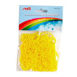 Gumičky na náramky 300ks žlté