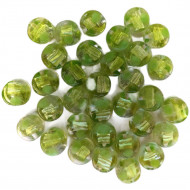 Stafil Korálky mix 30ks sklenené 15-18mm jonquil