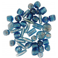 Stafil Korálky sklenené mix 0,5kg blu modré