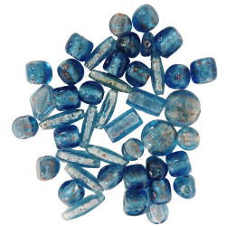 Stafil Korálky sklenené mix 0,5kg blu modré