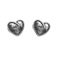 Kovová korálka Srdce 5ks