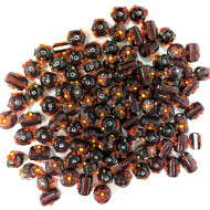 Stafil Korálky sklenené mix 100ks bordové