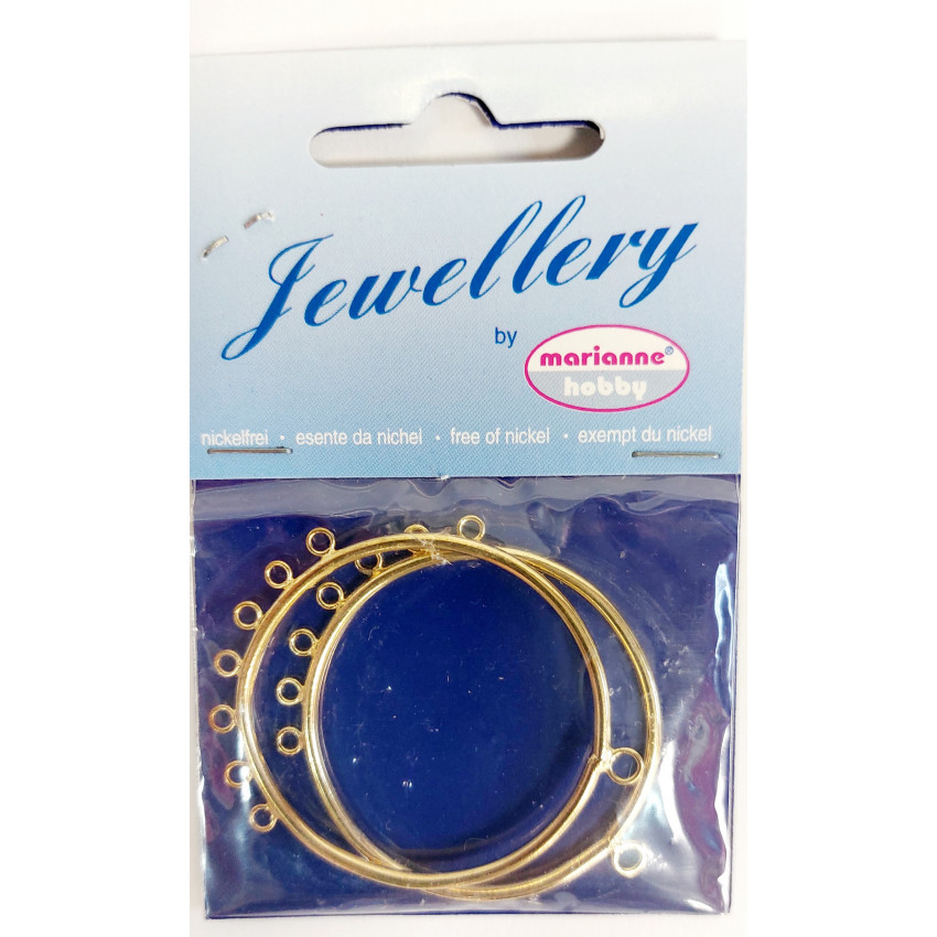 Stafil Kruhy na výrobu šperkov 2 ks zlaté