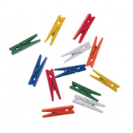 Drevené štipce 4,5cm farebné ca 72ks