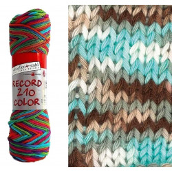 Dekoračná šnúra color 10 m hnedo-tyrkysovo-ružová