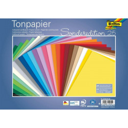 Blok 25 listov mix farieb papiera 130g 25x35cm