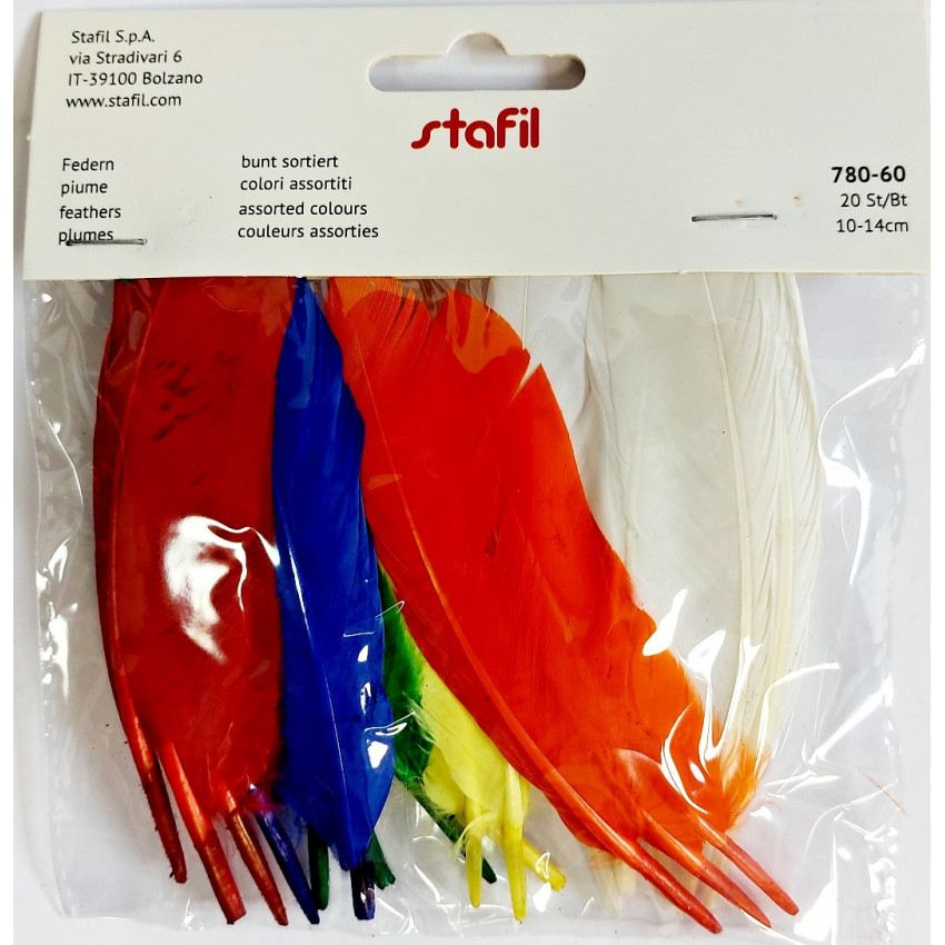 Dekoračné pierka 20 ks