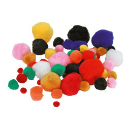 Pom-pom mix farieb 100ks