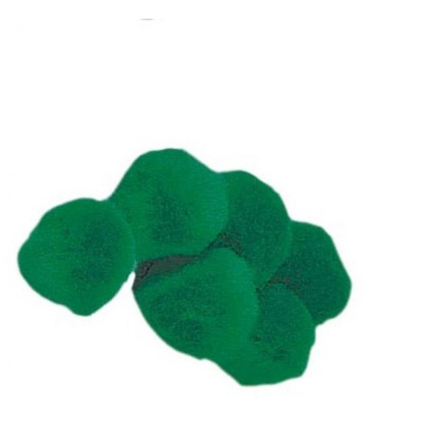 Pom-pom-jednofarbný zelený 25 mm