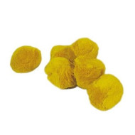 Pom-pom-jednofarbný žltý 25 mm
