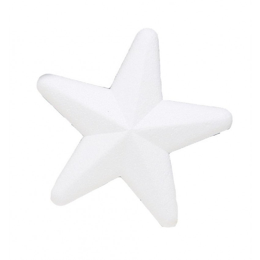 Polystyrénová hviezda 12,5 cm 10 ks 