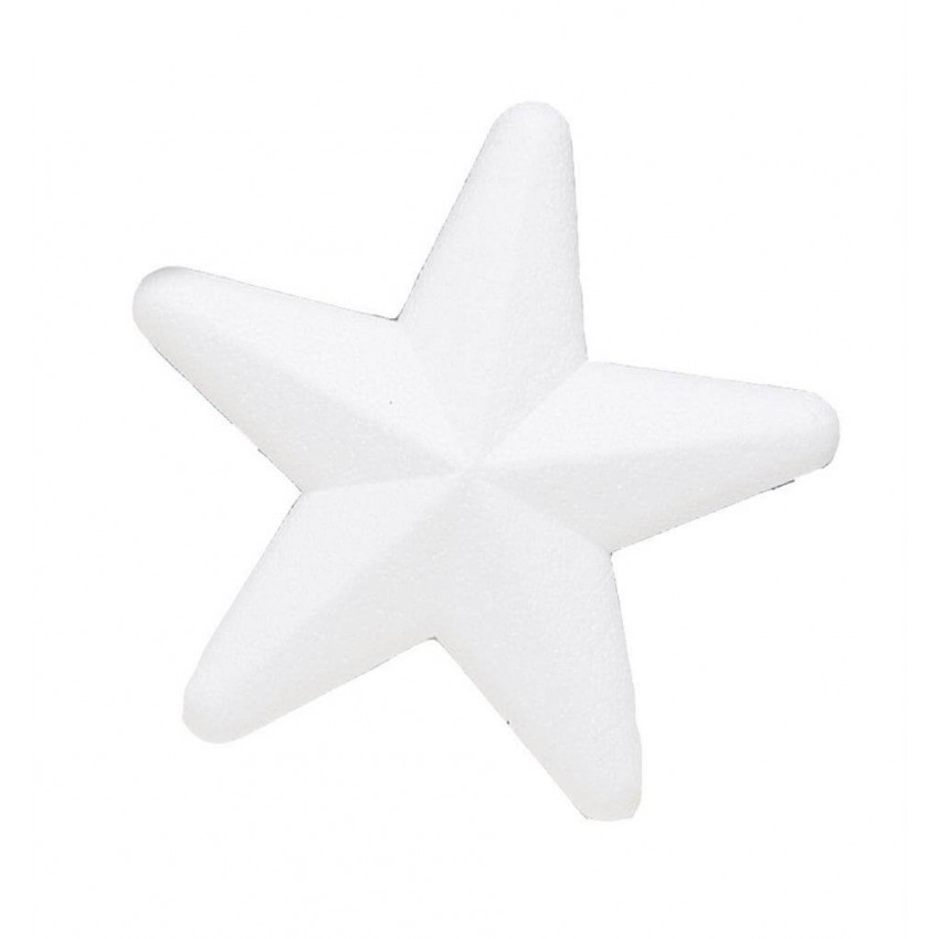 Polystyrénová hviezda 20 x 5 cm 2 ks 
