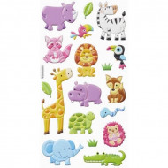 Samolepky Zvieratá-243 Design 22 x 15.5 cm