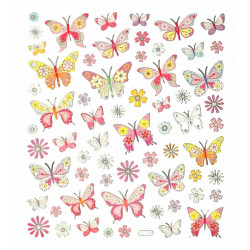 Samolepky Motýle -321 20,5 x 10.5 cm