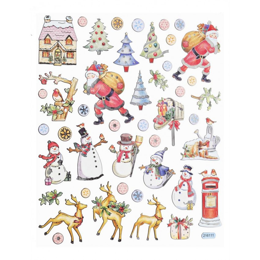 Samolepky Vianoce-379 Design 22 x 15.5 cm