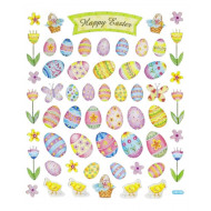 Samolepky Veľkonočné vajíčka -381  20,5 x 10.5 cm