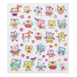 Samolepky Sovičky-351 Design  22 x 15.5 cm