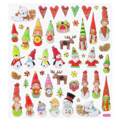 Samolepky Vianoce medvedík-394 Design 22 x 15.5 cm