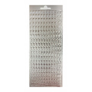 Samolepky čísla Stafil 24.2 x 9.5 cm strieborné