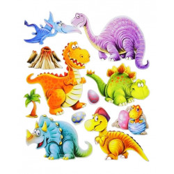 Samolepky XXL Dinosaury -501  30 x 30cm