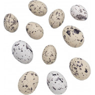 Prepeličie vajcia 3cm 12ks