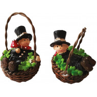 Kominár v košíku  7x4cm