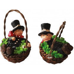 Kominár v košíku  7x4cm