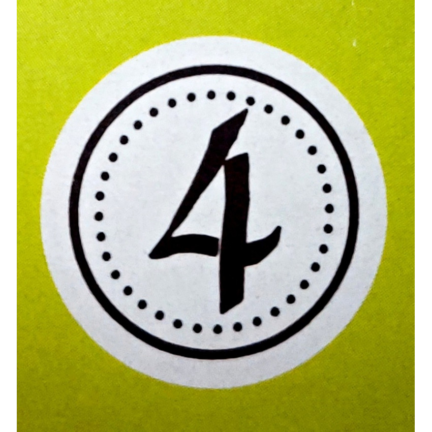 Stafil Drevená pečiatka číslo 4