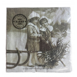 Vintage servítky 33 x 33 cm 3vr 20 ks Vianoce