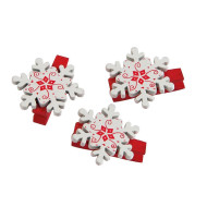 Dekoračná štipce vianočné 3,5cm, 6ks