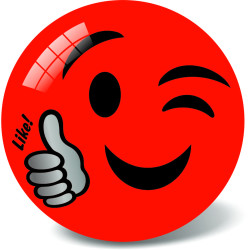 Lopta 23 cm vzor Smajlík