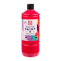 Plagátová farba školská 100ml červená 332, 36713321