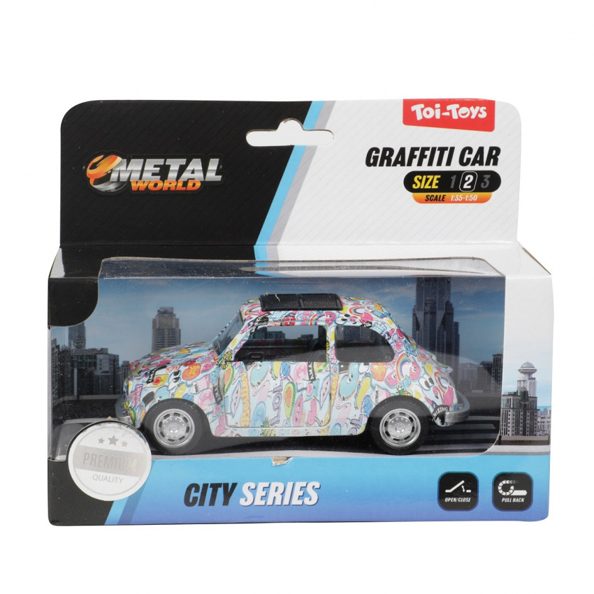 Auto  METAL Car -Graffiti 500- pull back