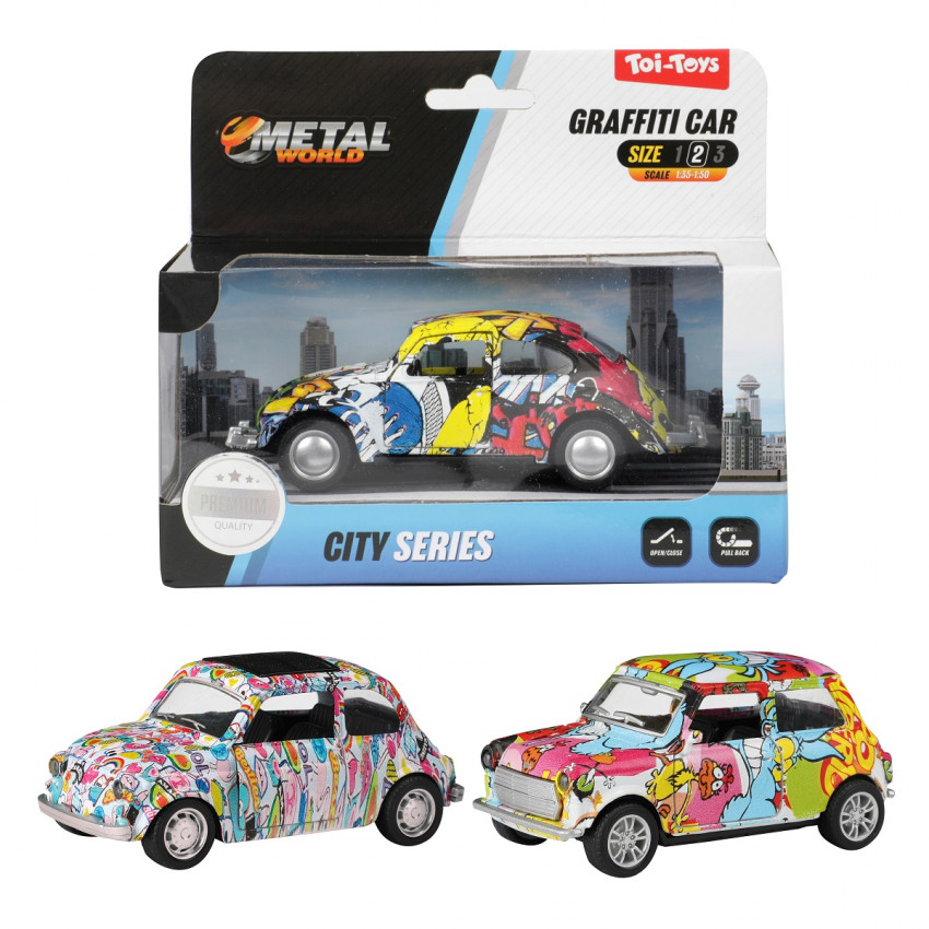 Auto  METAL Car -Graffiti 500- pull back
