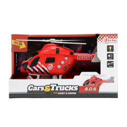 Záchranársky vrtulník so zvukom a svetlom