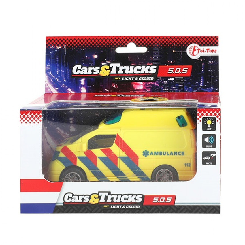 Ambulancia auto so svetlom a zvukom