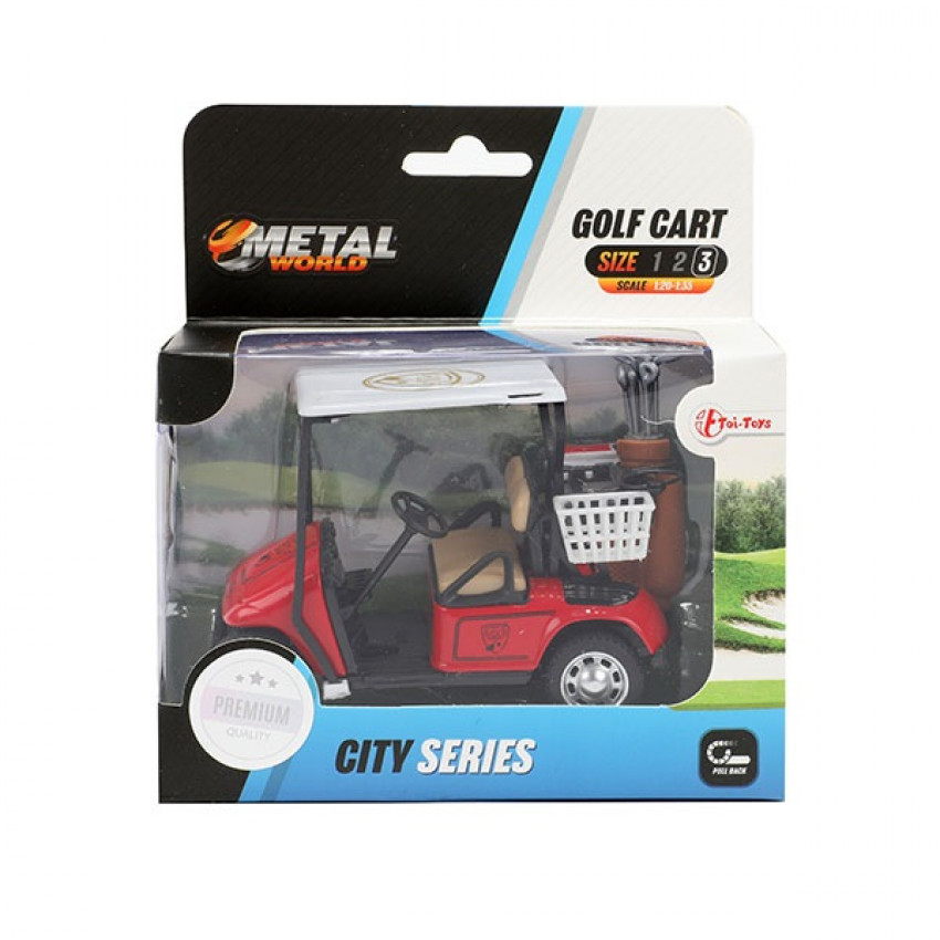 Auto golfový vozík kovový model