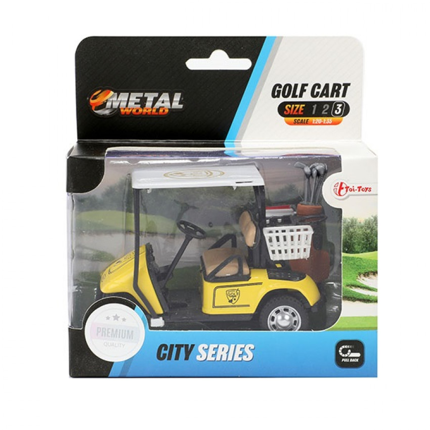 Auto golfový vozík kovový model