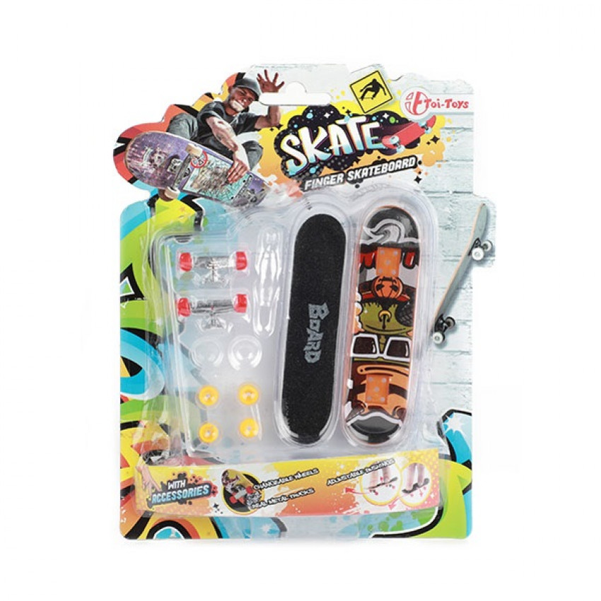 Skateboard SKATE Finger s extra kolieskami