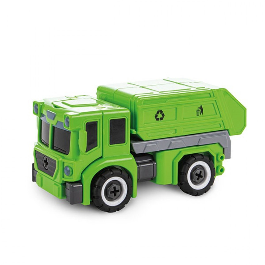 skladačka auto, vynášanie odpadkov