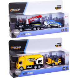 Truck Metal s autom, vysokozdvižným vozíkom 2 rôzne varianty