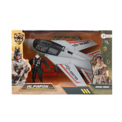 ALFAFOX Súprava bojového lietadla vojenského s príslušenstvom