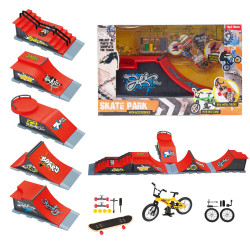 Finger prstový Skateboard alebo BMX bicykel so skate Rink