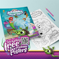 MERMAIDS Súprava šiat -Morská panna- chvost+diadém 