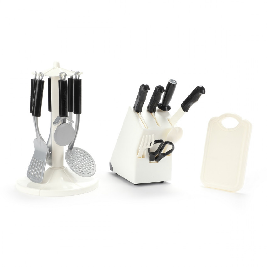 FOOD MARKET Súprava kuchynského náčinia a nožov 16 ks