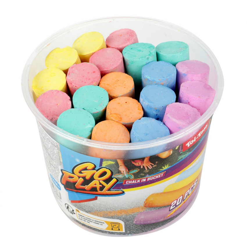 Chodníková krieda -20 ks vo vedierku