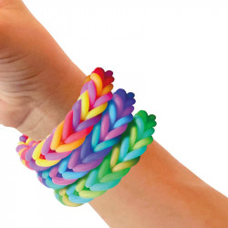 Gumičky na náramky neónové XXL 72ks