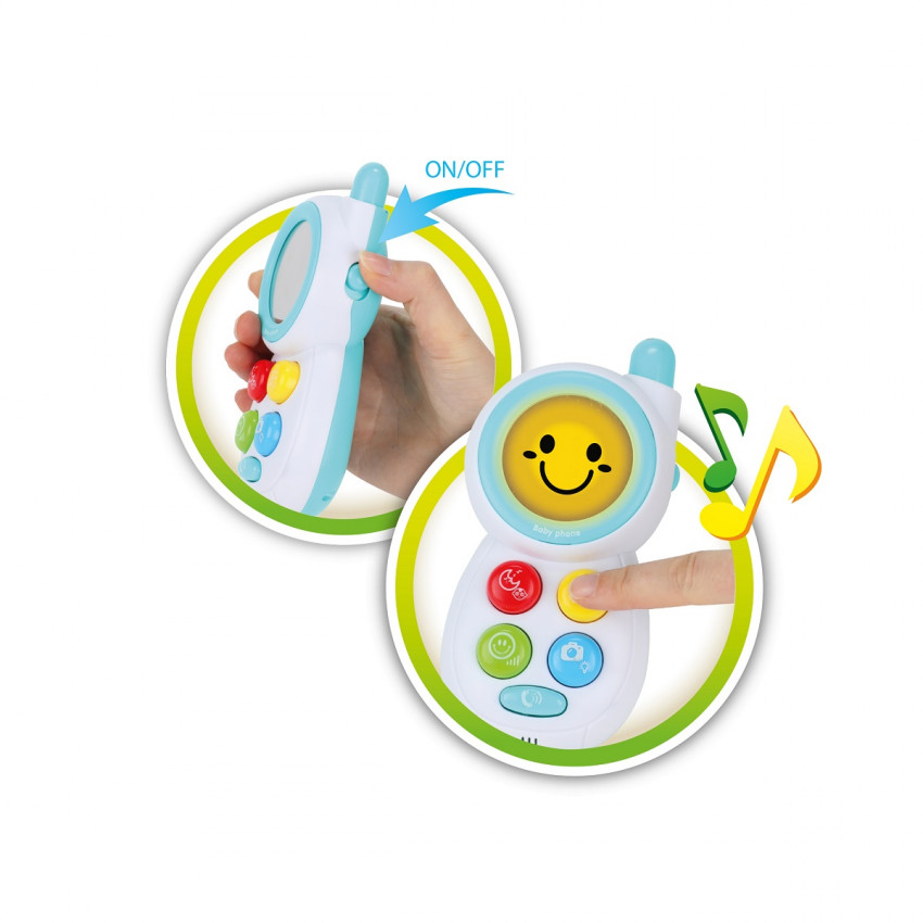 Detský telefón na hranie so zrkadlom LITTLE STARS